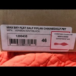 Christian Louboutin | Shoes | Mika Sky Flat Calf Version Navy Black
